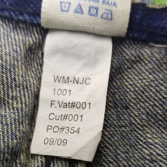 OP Jeans Youth 14 Bootcut Blue Baggy Fit Denim Wide Leg Skater Y2K Retro Vintage - Picture 10 of 10